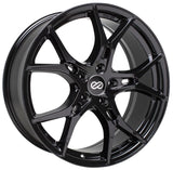 Enkei Vulcan 19X8.0 45mm Offset 5x114.3 Bolt 72.6mm Bore Gloss Black Wheel