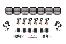 Cargar imagen en el visor de la galería, Diode Dynamics SS5 Sport Universal CrossLink 7-Pod Lightbar - White Combo