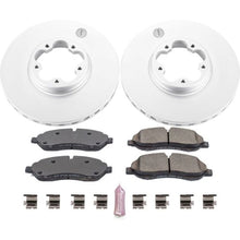 Cargar imagen en el visor de la galería, Power Stop 15-18 Ford Transit-350 HD Front Z17 Evolution Geomet Coated Brake Kit