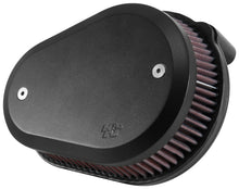 Cargar imagen en el visor de la galería, K&amp;N 00-16 Harley Davidson Street Metal Intake System Flare Black