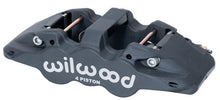 Cargar imagen en el visor de la galería, Wilwood Caliper-Aero4-L/H - Black Anodize 1.88/1.62in Pistons 1.25in Disc