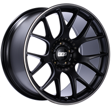 Cargar imagen en el visor de la galería, BBS CH-R 20x10.5 5x120 ET35 Satin Black Polished Rim Protector Wheel -82mm PFS/Clip Required