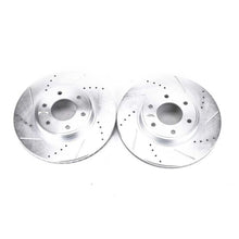 Cargar imagen en el visor de la galería, Power Stop 06-09 Chevrolet Trailblazer Front Evolution Drilled &amp; Slotted Rotors - Pair