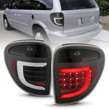 Cargar imagen en el visor de la galería, ANZO 2004-2007 Dodge  Grand Caravan LED Tail Lights w/ Light Bar Black Housing Clear Lens