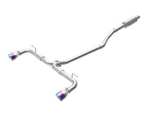 Load image into Gallery viewer, aFe Takeda 2-1/2in 304 SS Cat-Back Exhaust w/ Blue Flame Tips 14-18 Mazda 3 L4 2.0L/2.5L