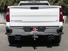 aFe Gemini XV 3in 304 SS Cat-Back Exhaust w/ Cutout 19-21 GM Silverado/Sierra 1500 V8- w/ Black Tips
