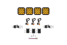 Cargar imagen en el visor de la galería, Diode Dynamics SS5 Pro Universal CrossLink 4-Pod Lightbar - Yellow Driving