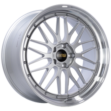 Cargar imagen en el visor de la galería, BBS LM 21x10 5x120 ET38 Diamond Silver Center Diamond Cut Lip Wheel -82mm PFS/Clip Required