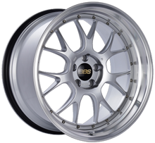 Cargar imagen en el visor de la galería, BBS LM-R 19x8.5 5x114.3 ET43 Diamond Silver Center Diamond Cut Lip Wheel - 82mm PFS Required