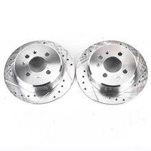 Cargar imagen en el visor de la galería, Power Stop 1991 BMW 318i Rear Evolution Drilled &amp; Slotted Rotors - Pair