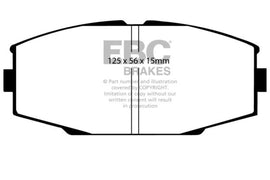 EBC 86-92 Toyota Supra 2.8 Greenstuff Front Brake Pads