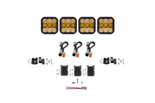 Cargar imagen en el visor de la galería, Diode Dynamics SS5 Sport Universal CrossLink 4-Pod Lightbar - Yellow Combo
