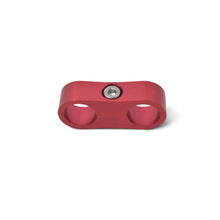 Cargar imagen en el visor de la galería, Russell Hose Separator For -12 Braided Hose Red Anodize (2 Pack)