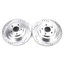 Cargar imagen en el visor de la galería, Power Stop 06-07 Subaru Impreza Rear Evolution Drilled &amp; Slotted Rotors - Pair