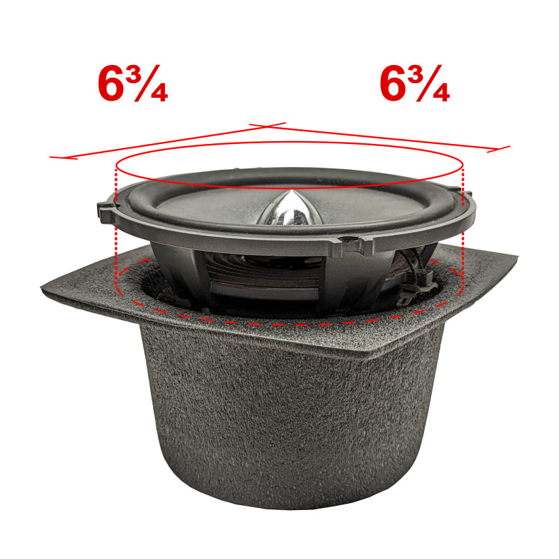 DEI Speaker Baffles 6-3/4in Round Slim Pair