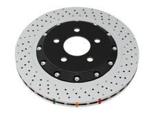 Cargar imagen en el visor de la galería, DBA 2022+ Volkswagen Golf R Mk8 5000 Series Cross Drilled &amp; Dimpled 2 Piece Front Brake Rotor