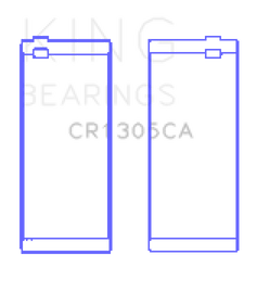 King Engine Bearings Cummins 4Bta/4Btaa/6Bt/6Bta (Size +0.25mm) Connecting Rod Bearing Set