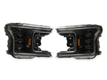 Cargar imagen en el visor de la galería, Raxiom 18-20 Ford F-150 CXR Series LED Headlights with Amber DRL- Black Housing- Clear Lens