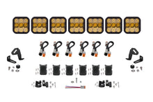 Cargar imagen en el visor de la galería, Diode Dynamics SS5 Sport Universal CrossLink 7-Pod Lightbar - Yellow Combo