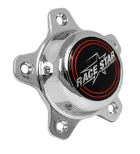 Cargar imagen en el visor de la galería, Race Star 5 Lug Cap Short Plastic Chrome (incl. Medallion &amp; Screws)