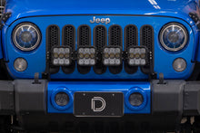 Cargar imagen en el visor de la galería, Diode Dynamics Jeep JK SS5 4-Pod CrossLink Grille Lightbar Kit Pro - White Combo