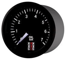 Cargar imagen en el visor de la galería, Autometer Stack 52mm 0-7 Bar M10 Male Pro Stepper Motor Oil Pressure Gauge - Black