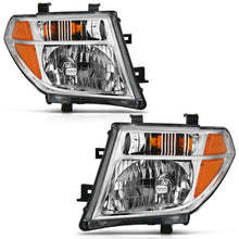 Load image into Gallery viewer, ANZO 2005-2008 Nissan Pathfinder Crystal Headlight Chrome Amber (OE Replacement)