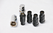 Cargar imagen en el visor de la galería, Wheel Mate Monster Open End Lug Nut Set of 4 - Black 1/2in