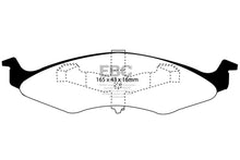 Load image into Gallery viewer, EBC 94-96 Dodge Neon 2.0 (4 Stud Wheels) Yellowstuff Front Brake Pads