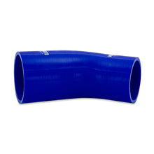 Cargar imagen en el visor de la galería, Mishimoto Silicone Reducer Coupler 45 Degree 3in to 3.25in - Blue