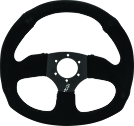 DragonFire Racing Steering Wheels - D-shaped- Suede- Iron Series- 0in offset