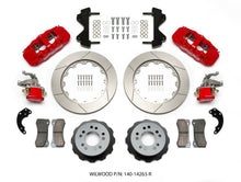 Cargar imagen en el visor de la galería, Wilwood AERO4 / MC4 Rear Kit 14.00 Red Currie Pro-Tour Unit Bearing Floater