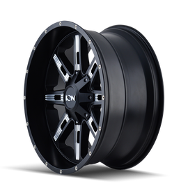 ION Type 184 20x9 / 6x135 BP / 0mm Offset / 106mm Hub Satin Black/Milled Spokes Wheel