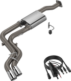 QTP 15-18 Ford F-150 CC/EC Standard Bed 304SS Screamer Cat-Back Exhaust w/3in Tips