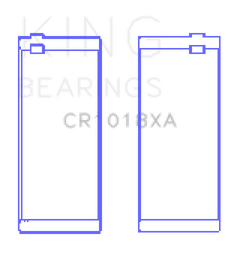 King Engine Bearings 97-07 Ford 2.5L/2.9L/3.0L (Size STD) Rod Bearing Set