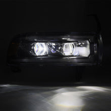 Cargar imagen en el visor de la galería, AlphaRex 94-01 RAM 1500 LUXX LED Proj Headlights Blk w/Activ Light/Seq Signal/SB DRL