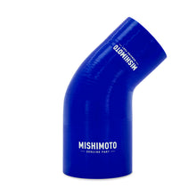 Cargar imagen en el visor de la galería, Mishimoto Silicone Reducer Coupler 45 Degree 2.25in to 3in - Blue