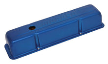 Cargar imagen en el visor de la galería, Moroso Chevrolet Small Block Valve Cover - Blue Powder Coat - Single