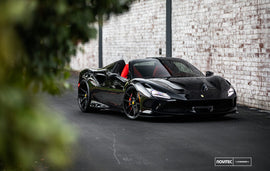 Vossen x Novitec NF10 22x12 / 5x114.3 / ET33 - Gloss Black Wheel - (Ferrari 488/F8 - Rear)