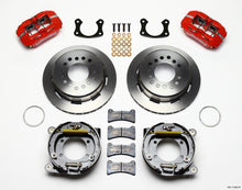 Cargar imagen en el visor de la galería, Wilwood Dynapro Low-Profile 11.00in P-Brake Kit - Red New Big Ford 2.50in Off Staggered Mount