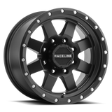 Raceline 935B Defender 17x9in / 8x165.1 BP / -12mm Offset / 130.81mm Bore - Satin Black Wheel