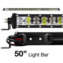 Cargar imagen en el visor de la galería, XK Glow RGBW Light Bar High Power Offroad Work/Hunting Light w/ Bluetooth Controller 50In