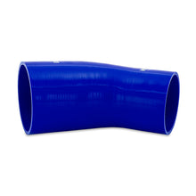 Load image into Gallery viewer, Mishimoto Silicone Reducer Coupler 45 Degree 3in to 3.75in - Blue