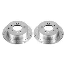 Cargar imagen en el visor de la galería, Power Stop 10-13 Kia Forte Rear Evolution Drilled &amp; Slotted Rotors - Pair