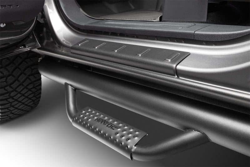 Husky Liners 99-06 GMC Sierra 1500 CC Trail Armor Rocker Panel & Sill Plate Cover (4pc) - Tex. Blk