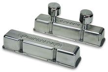 Cargar imagen en el visor de la galería, Moroso Chevrolet Small Block Valve Cover - 1 Cover w/2 Breathers - Polished Aluminum - Pair