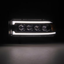 Cargar imagen en el visor de la galería, AlphaRex 94-01 RAM 1500 NOVA LED Proj Headlights Alpha-Blk w/Activ Light/Seq Signal/SB DRL