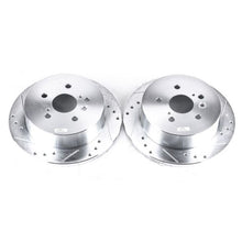 Cargar imagen en el visor de la galería, Power Stop 04-10 Toyota Sienna Rear Evolution Drilled &amp; Slotted Rotors - Pair