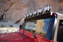 Cargar imagen en el visor de la galería, KC HiLiTES 97-06 Jeep TJ 50in. Overhead Xross Bar Kit w/(6) SlimLite LED Lights - Black