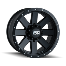 Load image into Gallery viewer, ION Type 134 20x9 / 6x135 BP / 18mm Offset / 87mm Hub Matte Black/Black Beadlock Wheel